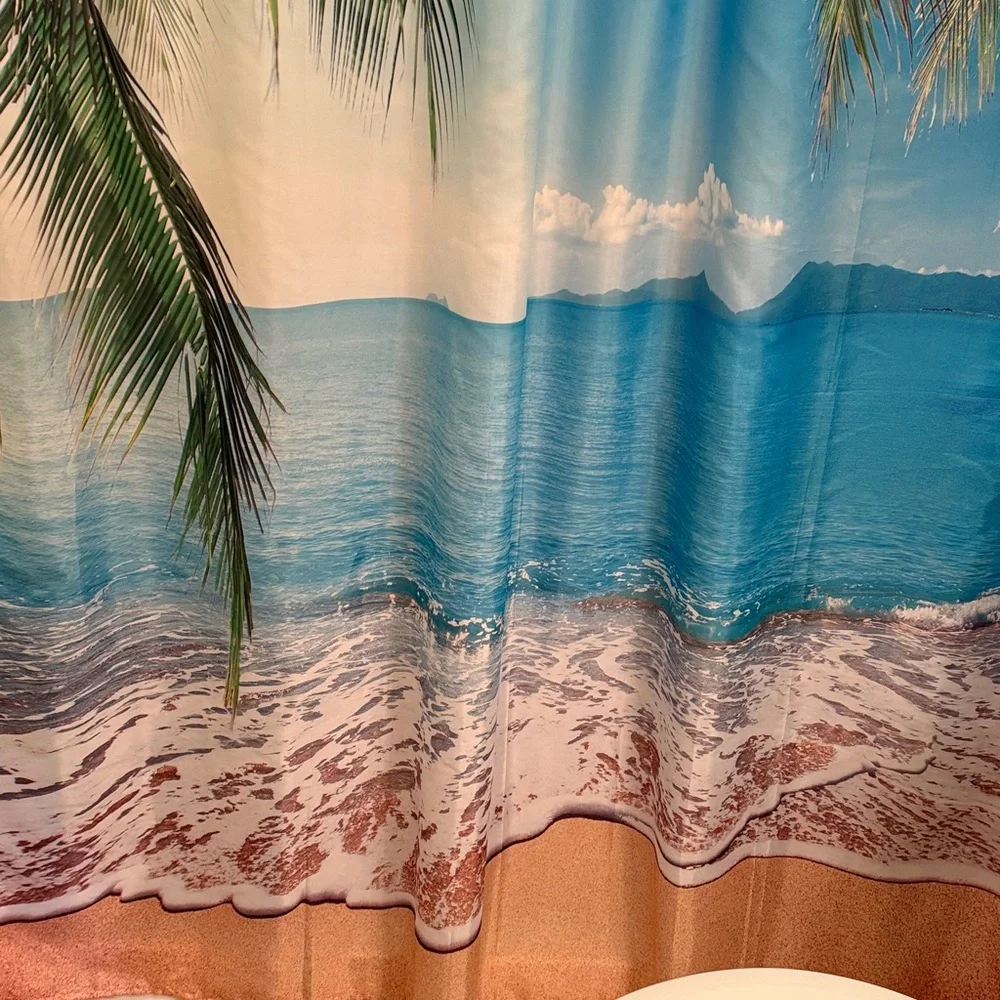 Tropical Beach Shower Curtain